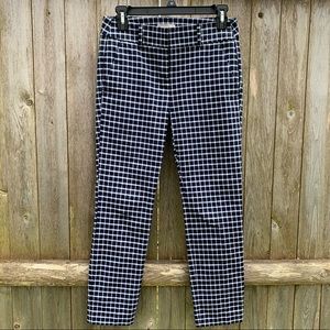 Navy Gingham/Plaid Pants